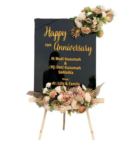 Papan Bunga Akrilik merdeka